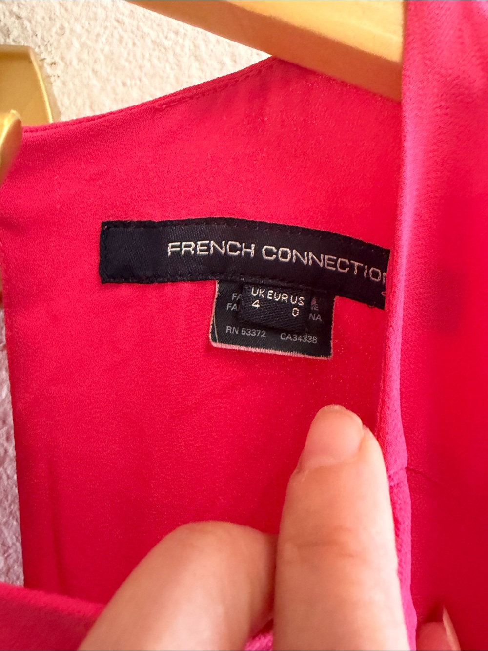 FRENCH CONNECTION James Pink Sleeveless Sheath Dress Asymmetrical Ruffle - Picture 7 of 11